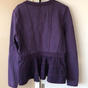 Lululemon ruffle back sweatshirt